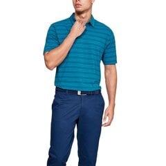 Meeste spordisärk Polo Under Armour Charged Cotton Scramble Stripe M 1323455-417, sinine цена и информация | Мужская спортивная одежда | kaup24.ee