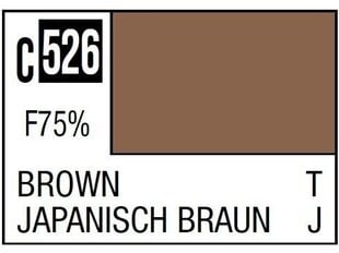 Краска Mr.Hobby - нитрокраска серии Mr.Color С-526 коричневая, 10 мл цена и информация | Принадлежности для рисования, лепки | kaup24.ee