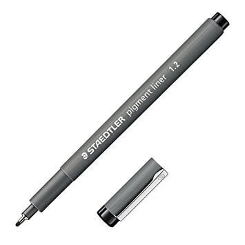 Tindipliiats Staedtler Pigment Liner 1,2mm must/10 цена и информация | Kunstitarbed, voolimise tarvikud | kaup24.ee