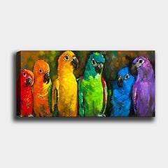 Reproduktsioon Värvilised papagoid hind ja info | Seinapildid | kaup24.ee