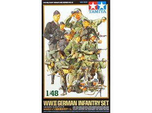 Tamiya - WW II German Infantry Set, 1/48, 32512 hind ja info | Klotsid ja konstruktorid | kaup24.ee