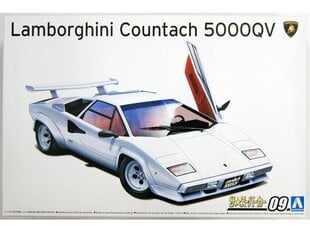 Aoshima - Lamborghini Countach 5000QV 1985/1988, 1/24, 05945 hind ja info | Klotsid ja konstruktorid | kaup24.ee