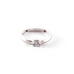 Помолвочное кольцо из белого золота с цирконом ZGA374W цена и информация | Кольцо | kaup24.ee