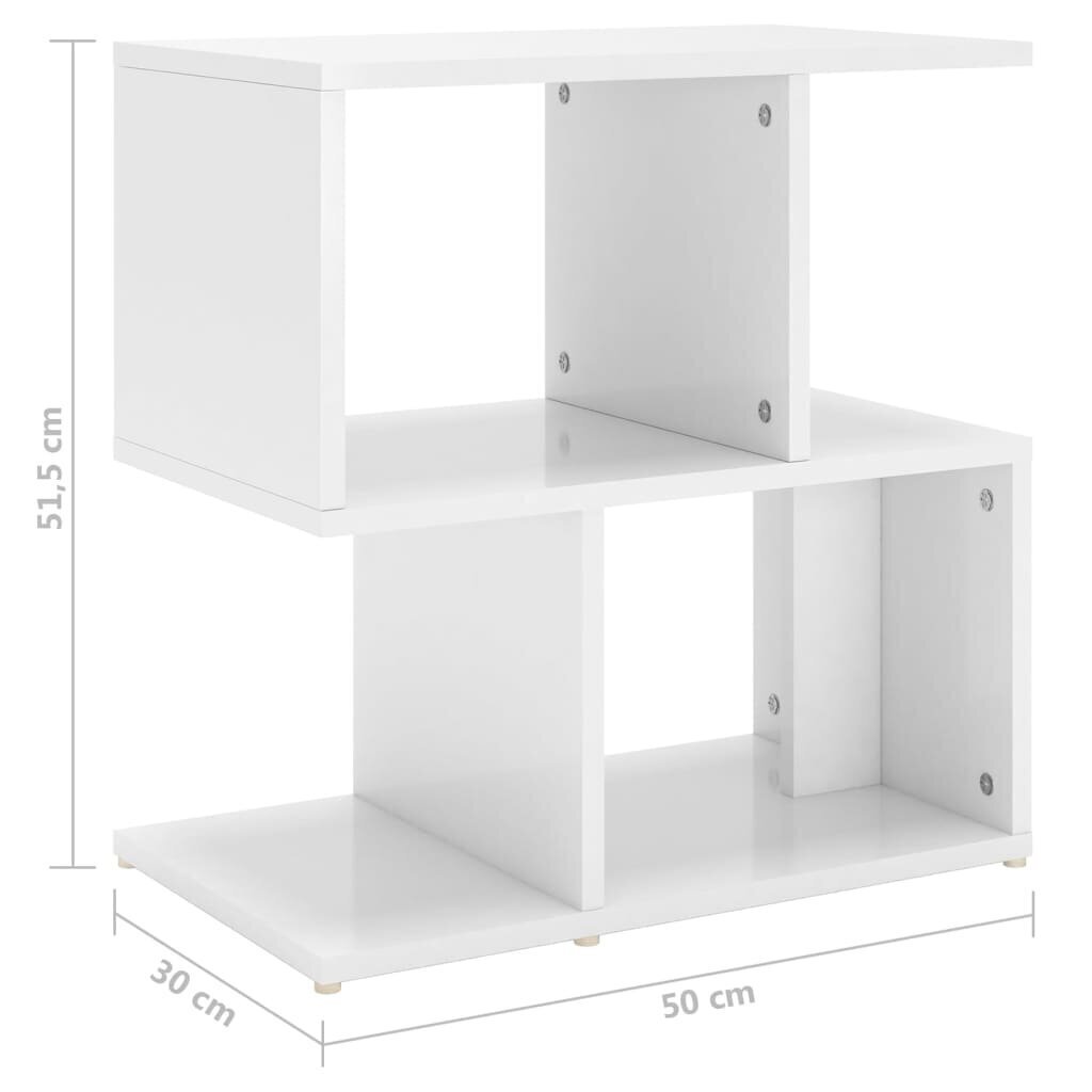 Voodikapid, 50x30x51,5 cm, 2 tk, valge hind ja info | Öökapid | kaup24.ee