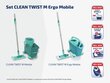 Põrandapesija komplekt ratastega Leifheit Clean Twist M Ergo цена и информация | Puhastustarvikud | kaup24.ee