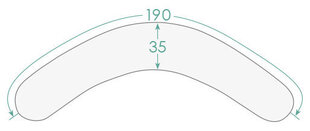 Suur imetamispadi CebaBaby, hall/must цена и информация | Подушки для кормления | kaup24.ee