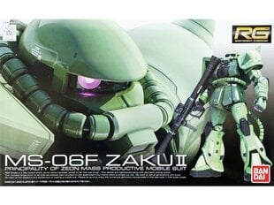 Bandai - RG MS-06F Zaku II, 1/144, 61596 цена и информация | Конструкторы и кубики | kaup24.ee