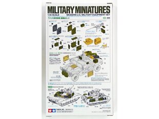 Tamiya - Modern U.S. Military Equipment Set, 1/35, 35266 hind ja info | Klotsid ja konstruktorid | kaup24.ee