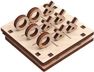 Puidust 3D-pusle– mäng Mr. Playwood TIck Tack Toe mäng, 14 aastat + hind ja info | Klotsid ja konstruktorid | kaup24.ee
