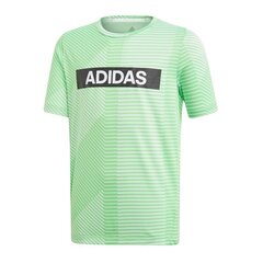 Poiste T-särk Adidas Branded Junior DV1365, roheline hind ja info | Poiste särgid | kaup24.ee