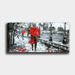 Репродукция Пара под зонтом цена и информация | Картины, живопись | kaup24.ee