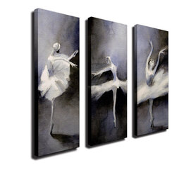 Репродукция из трех частей Балерина цена и информация | Картины, живопись | kaup24.ee