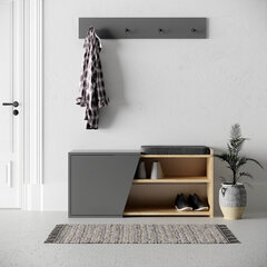 Шкафчик для обуви Kalune Design Fiona, коричневый/серый цена и информация | Полки для обуви, банкетки | kaup24.ee