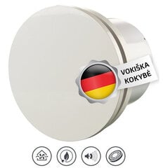 Väljalaskeventilaator Vlano SIMPLE ümmarguse paneeliga цена и информация | Вентиляторы для ванной | kaup24.ee