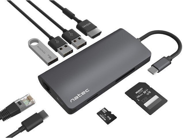 Multi Port Fowler 2 USB-C PD. 3x USB 3.0 цена и информация | USB jagajad, adapterid | kaup24.ee