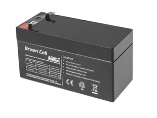 AGM Green Cell VRLA 12V 1.2AH Бесплатная батарея для системы сигнализации, кассовый аппарат, игрушки цена и информация | Аккумуляторы | kaup24.ee