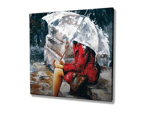 Reproduktsioon Naine ja vihmavari цена и информация | Картины, живопись | kaup24.ee
