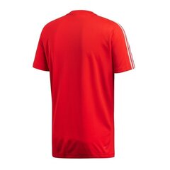 Футболка мужская Adidas D2M Tee 3S M DU1244, красная цена и информация | Мужская спортивная одежда | kaup24.ee