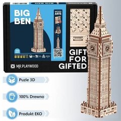 Puidust 3D pusle Mr.Playwood Big Ben, alates 14+ aastat цена и информация | Конструкторы и кубики | kaup24.ee