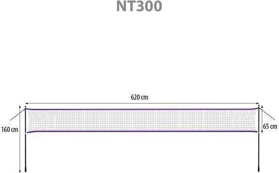 Sulgpallivõrk Nils NT300, 620x160 cm hind ja info | Sulgpall | kaup24.ee