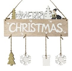 Jõulukaunistus "Merry Christmas", 20 cm hind ja info | Jõulukaunistused | kaup24.ee