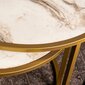2-laua komplekt Kalune Design Tambur, kullavärvi hind ja info | Diivanilauad | kaup24.ee