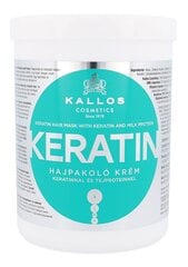 Juuksemask Kallos Keratin 1000 ml hind ja info | Maskid, õlid, seerumid | kaup24.ee