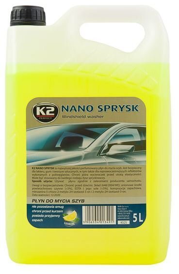Suvine klaasipesuvedelik K2 NANO, 5L hind ja info | Antifriisid ja jahutusvedelikud | kaup24.ee
