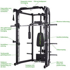 Силовая станция Tunturi Smith Machine SM80 цена и информация | Комплексные тренажёры | kaup24.ee