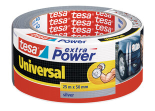Универснальная лента Tesa Extra Power, 25мx50мм, серая цена и информация | Смягчает воду и защищает Вашу посудомоечную машину от извести. | kaup24.ee