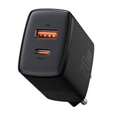 Laadija Baseus CCXJ-B01 USB + Type-C 20W must цена и информация | Зарядные устройства для телефонов | kaup24.ee