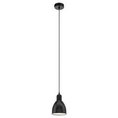Подвесной светильник Eglo Priddy, чёрный, белый, 49464 цена и информация | Потолочный светильник, 38 x 38 x 24 см | kaup24.ee