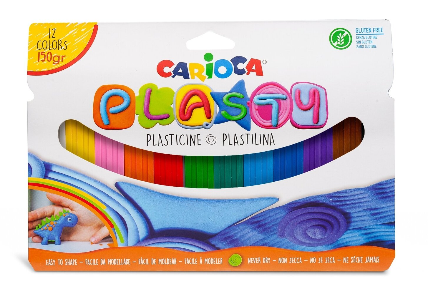 Plastiliin 12 värvi Carioca, 1 tk hind ja info | Kunstitarbed, voolimise tarvikud | kaup24.ee