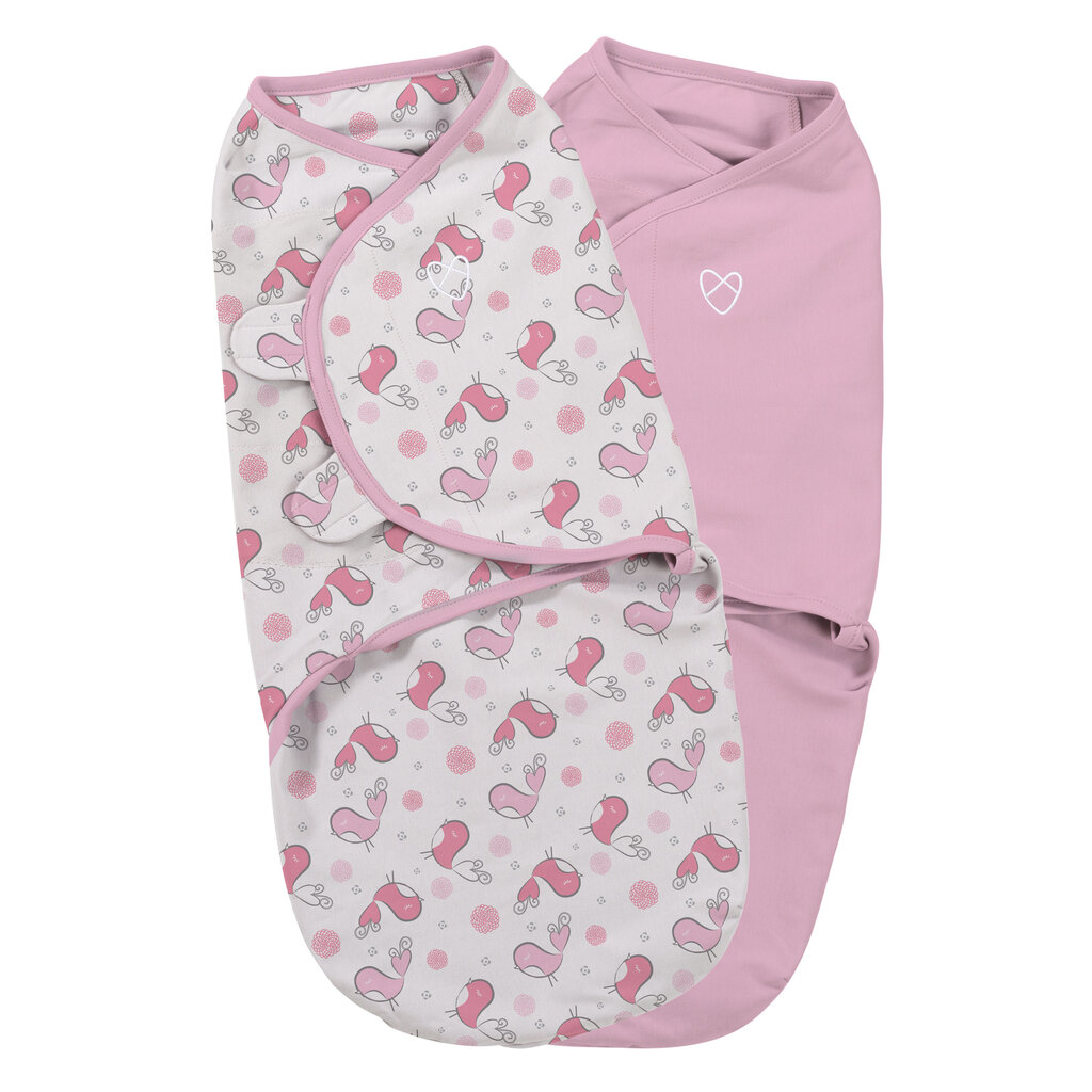 Mähkimistekk-kookon Summer Infant SwaddleMe Tweet tweet, S- suurus, 2 tk цена и информация | Mähkimislinad | kaup24.ee