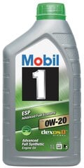 Õli ESP 0W / 20 Sünteetiline mootoritele 1 l MOBIL 0W20 hind ja info | Mootoriõlid | kaup24.ee