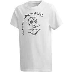 Спортивная футболка для мальчиков Adidas Yb Graph Tee Jr, белая GD6121 цена и информация | Рубашки для мальчиков | kaup24.ee