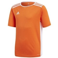 Спортивная футболка для мальчиков Adidas Entrada 18 JSY Y Jr CF1043, 70053, оранжевая цена и информация | Рубашки для мальчиков | kaup24.ee