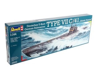Konstruktor revell - U-Boat Typ VIIC/41, 1/144, 05100 hind ja info | Klotsid ja konstruktorid | kaup24.ee