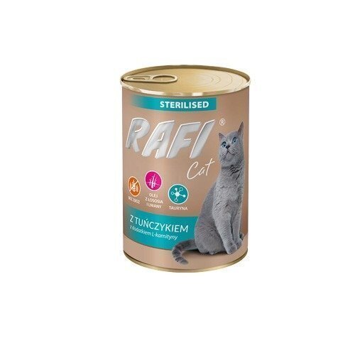 Rafi Cat konserv steriliseeritud kassidele tuunikalaga, 400g hind ja info | Konservid kassidele | kaup24.ee