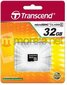 microSDHC mälukaart 32GB Transcend : TS32GUSDC4 hind ja info | Mobiiltelefonide mälukaardid | kaup24.ee