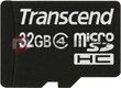 microSDHC mälukaart 32GB Transcend : TS32GUSDC4 hind ja info | Mobiiltelefonide mälukaardid | kaup24.ee