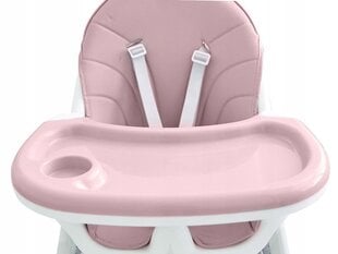 Обеденный стул 2в1, розовый цена и информация | Стульчики для кормления | kaup24.ee