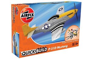 Konstruktor Airfix - quick build P-51D mustang, J6016 hind ja info | Poiste mänguasjad | kaup24.ee