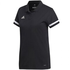 Спортивная футболка женская Adidas Team 19 Polo, черная DW6877 цена и информация | Спортивная одежда женская | kaup24.ee