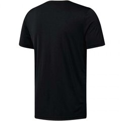 Мужская футболка Reebok Workout Graphic Tech Tee M DU2178, черная цена и информация | Мужские футболки | kaup24.ee
