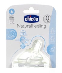 Silikoonlutt Chicco Natural Feeling, 0+ kuud цена и информация | Бутылочки и аксессуары | kaup24.ee