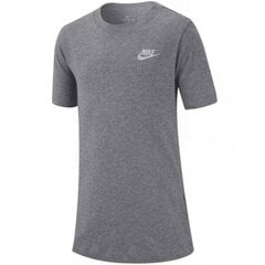 Спортивная футболка для мальчиков Nike tee emb futura Jr AR5254 063, серая цена и информация | Рубашки для мальчиков | kaup24.ee