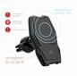 Swissten WM1-AV3 Air Vent Car Holder With Wireless Charging + Micro USB Cable 1.2m Black цена и информация | Mobiiltelefonide hoidjad | kaup24.ee