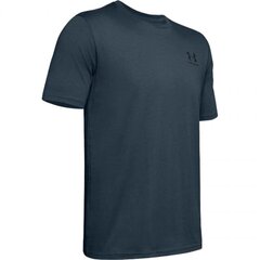 Спортивная мужская футболка Under Armor Sportstyle Left Chest SS M 1326 799 467, синяя цена и информация | Мужская спортивная одежда | kaup24.ee