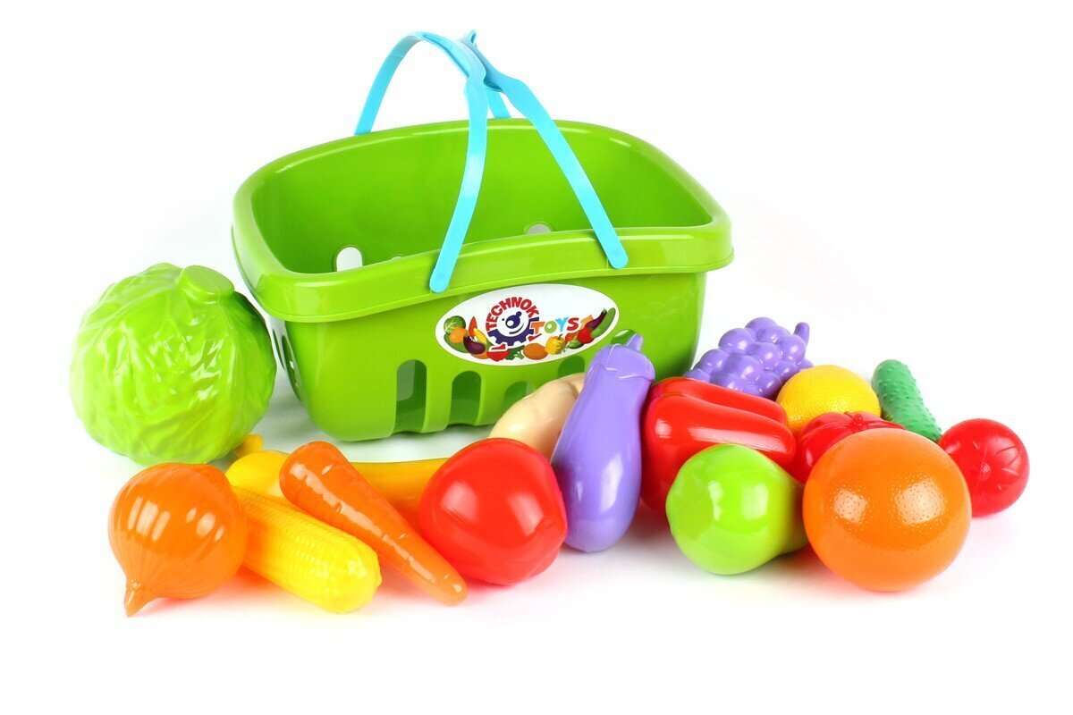 Laste korv puuviljadega hind ja info | Tüdrukute mänguasjad | kaup24.ee